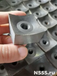 Нож роторный шредера «корончатый» 40х40х25мм. М12